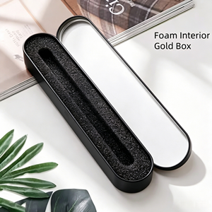 Hot Selling Acne <b>Needles</b> Blackhead Flip-Top Tin Gift Box Metal Pen Tin Box Tin Tool Box with Sponge Insert for School Office - Product Image 1
