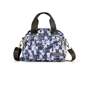Sac bandoulière 2-en-1 avec imprimé chat mignon, convertible en sac à bandoulière ou pochette pour femme, idéal pour les voyages et l'usage quotidien - Product Image 1
