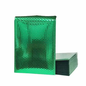 Biodegradable Poly Bubble Mailer Custom Suppliers Metallic Aluminum Reflective Poly Mailer Padded Bubble Envelope