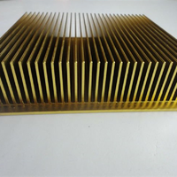 Module de refroidissement en cuivre et aluminium, dissipateur thermique personnalisé à refroidissement par ventilateur, ailettes personnalisables pour LED haute puissance, amplificateur, transistor, CPU
