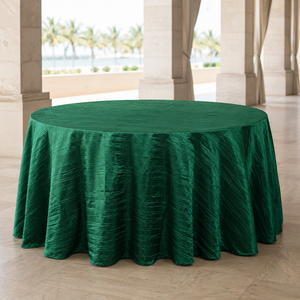 Luxury Textured Taffeta <b>Tablecloth</b> Polyester Event Linen for Wedding Venues Banquet Halls and Decor Companies - Product Image 1