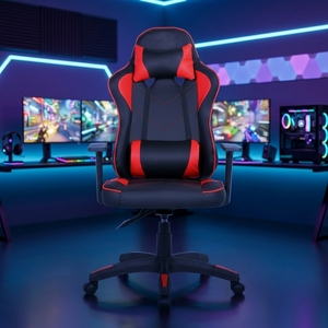 Silla de Juego de Cuero Estilo Racing con Logotipo Personalizado, Silla Giratoria para Oficina y Computadora con Elevación para Reuniones y Recepción - Product Image 2