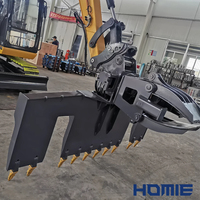 Équipement ferroviaire Construction ferroviaire Rail Machine Excavator Attachments Sleeper Grapple Sleeper Changer.