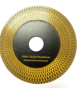 Sıcak basın X örgü ince Turbo elmas sinterlenmiş testere bıçakları fayans kesici disk kesme çini seramik taş - Product Image 2