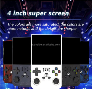 La más nueva consola de juegos portátil R36 Max, pantalla de 4 pulgadas, consola de juegos <span class=keywords><strong>Retro</strong></span>, pantalla del sistema Linux, reproductor de vídeo de bolsillo portátil - Product Image 3