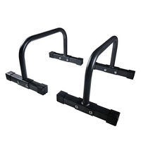 Barres parallèles en acier pour gymnastique, multifonctionnelles, avec support pour pompes et planche de dips