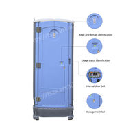 Toilettes mobiles personnalisées, salle de bain portable extérieure, chantier de construction, salle de douche portable de luxe en HDPE avec lavabo et toilettes