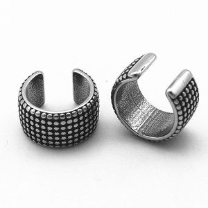 yunnique <b>Cuff</b> <b>Earrings</b> Titanium Steel Geometric Design Unisex Fashion Jewelry - Product Image 2