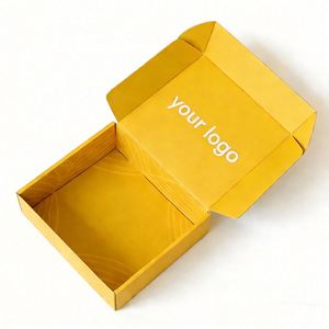 Factory Direct Customizable Yellow <b>Paper</b> Shipping Box Eco-friendly Ideal for E-commerce & Gift Packaging - Product Image 2