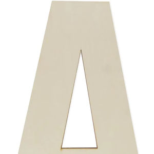 Letras de madera de 12 pulgadas, letras grandes de madera, recortes de formas en blanco, letras grandes del alfabeto de madera sin terminar para manualidades DIY, decoración de pared - Product Image 1