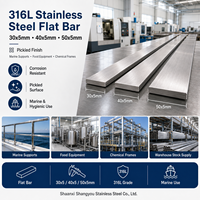 Barre plate en acier inoxydable 316L 30x5mm 40x5mm 50x5mm, finition piquée, pour supports marins, équipements alimentaires et cadres chimiques