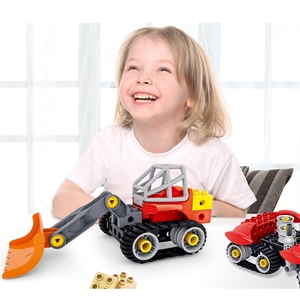 GUOAN TOYS Educational Preschool Simple Machines Technology Engineering Fighter Kits Steam Toy <b>Building</b> Block Set For Kids - Product Image 6