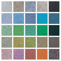 Revêtement de sol en résine de peinture de sable époxy couleur auto-nivelante Peinture de sol de sable colorée époxy décorative