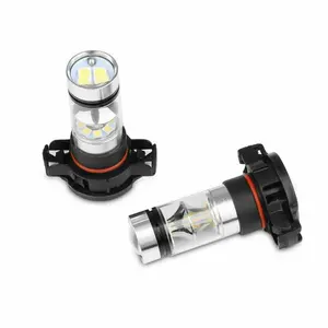 2Pcs H16/5202/2504 Led Xenon Koplamp/Mistlamp Kit 6000K Wit 100W