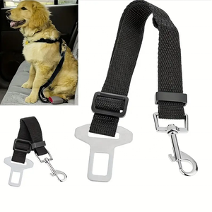 Clip de siège de voiture pour <span class=keywords><strong>ceinture</strong></span> de sécurité multifonctionnelle réglable pour <span class=keywords><strong>chien</strong></span> en polyester écologique de petite/taille XL - Product Image 2