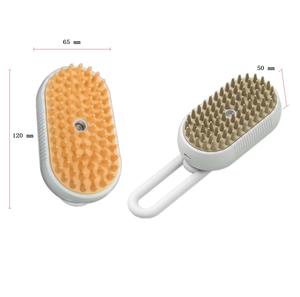 فرشاة تدليك بالبخار جديدة للقطة يمكن حملها بشعار مخصص 2024 مشط شعر كهربائي للكلب والقطة والحيوانات الأليفة فرشاة تدليك بخاخ للتنظيف والتصفيف - Product Image 2