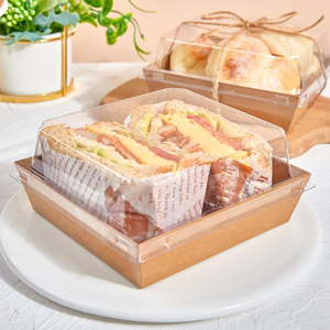 Small Charcuterie Boxes with Clear Lids Disposable Food Containers, 5Inch Dessert Boxes for Sandwich, Cookie, Sushi, <strong>Cake</strong> <strong>Slice</strong> - Product Image 3