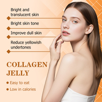 Bâtonnets de gelée de collagène de la meilleure qualité 10000mg, faibles en calories, à base de collagène de poisson, pour soutenir la santé de la peau, des cheveux et des ongles, complément beauté