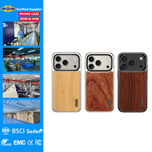 เคสโทรศัพท์มือถือ Laudtec สำหรับ iPhone 17 Pro ผลิตจากไม้ธรรมชาติ พร้อมแผงสัมผัส Sapphire หรูหรา กล้องหมุนได้ - Product Image 1
