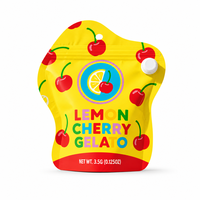 Pochette et pochette à bec verseur personnalisées imprimées, emballage alimentaire de 3,5 g/0,125 oz pour les marques de gelato et de snacks, emballage cadeau pour la vente au détail