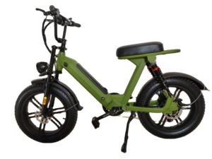 Vélo électrique à double suspension arrière, pneus neige 20*4, cadre en alliage d'aluminium, batterie au lithium, moteur sans balais 250W, 7 vitesses - Product Image 2