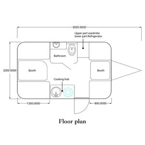 이상적인 4x4 여행 트레일러 중국산 극한 캠핑 및 탐험을 위한 내구성 알루미늄 오프로드 캠핑카 - Product Image 2