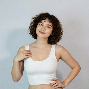 Débardeur en coton à col rond personnalisé pour femmes - Yoga et sport, décontracté, tricoté, respirant, couleur unie, longueur normale, tissu 220g - Product Image 1