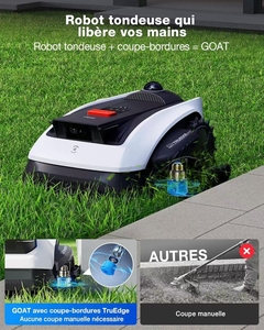 หุ่นยนต์ตัดหญ้า ECOVACS GOAT O1200 LiDAR PRO พร้อมเครื่องตัด TruEdge ในตัว 360 องศา °   ระบบนำทางด้วย LiDAR แบบคู่ ไม่ต้องใช้สายกำหนดขอบเขต - Product Image 1