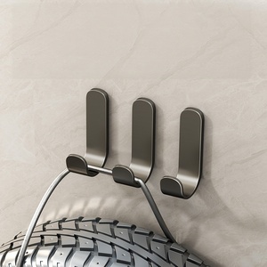 Crochet mural multifonctionnel en aluminium auto-adhésif sans perçage, en forme de <span class=keywords><strong>U</strong></span>, étanche et sans trace, pour manteaux, cuisine, salle de bain - Product Image 5