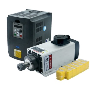 HLTNC Haute vitesse 24000 tr/min 3.5kW Broche refroidie par air 4kW 220V ER20 Inverter VFD Moteur de broche de fraisage en métal pour fraisage CNC - Product Image 1