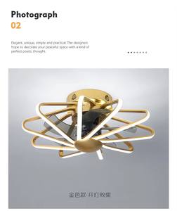 Ventilador de Techo de Estilo Industrial de 5 Aspas para Sala de Estar, Motor DC Silencioso, 3 Velocidades y LED Regulable con Control Remoto y Aplicación - Product Image 6