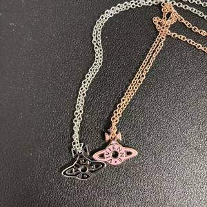 Collier Lettre Empress Dowager Mode, Design Niche, Motifs Soleil, Lune, Saturne, Chaîne Bambou pour Clavicule, Bijoux Unisexe - Product Image 4