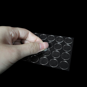 <span class=keywords><strong>SNM</strong></span> sin residuos troquelado doble cara transparente Nano acrílico activado por agua cinta adhesiva de fusión en caliente puntos adhesivos extraíbles - Product Image 1