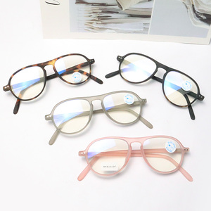 New arrivals Retro quá khổ khung quang bản lề mùa xuân ánh sáng màu xanh máy tính đọc Kính đọc sách cho phụ nữ người đàn ông - Product Image 1