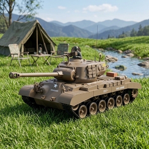 Henglong 3838-1 1/16 US M26 <span class=keywords><strong>Pershing</strong></span> 7.0 RTR RC Panzer 2.4G TK7.0 BB IR Kampf-Rauch-Sound-Effekte Metall-Laufwerkskörper 7.4V 1800mAh 320° Drehbarer Turm - Product Image 1