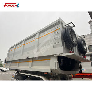 FEICHI 3 4 5 essieux utilisé sable rupture pierre Rocky <span class=keywords><strong>ferraille</strong></span> benne benne semi-remorque pour mine charbon <span class=keywords><strong>Transport</strong></span> benne remorque - Product Image 4