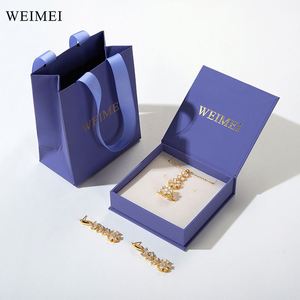 Custom Logo Magnetic Jewelry <b>Gift</b> <b>Box</b> for <b>Earrings</b>, Rings, and Necklaces Wholesale Packaging - Product Image 4