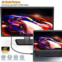 Cable USB-C a DisplayPort Premium 4K60Hz DP Alt Mode Thunderbolt 3, Cable de Video para Laptop, Teléfono, Monitor, Suministro al por Mayor OEM