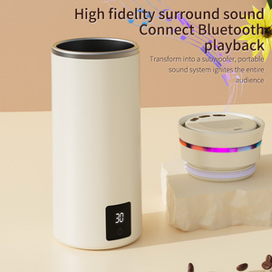 Meilleures ventes : Gobelet mixeur électrique musical, rechargeable par USB, à agitation automatique, en acier inoxydable, bouteille shaker portable, avec fonction chauffante - Product Image 4