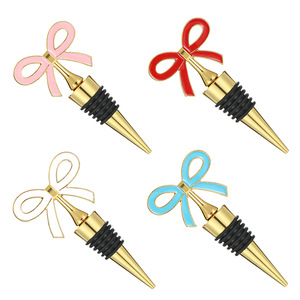 <b>Bow</b> Tie Wine Bottle Stopper Gold Silicone Sealing Stopper For Party Freshness Preservation - Product Image 3