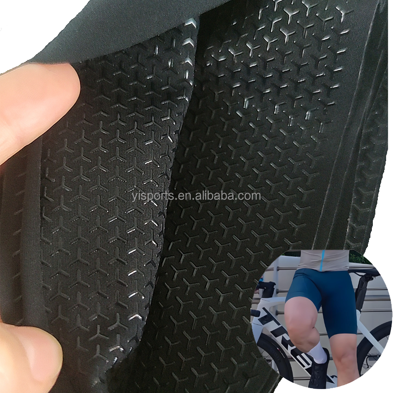 Tissu noir avec grippeur en silicone