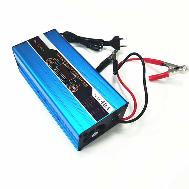 Selection DC12V 7A 12A 20A 40A Smart Fast Car Battery Charger With LCD Display and Smart Repair to Activate Battery Function