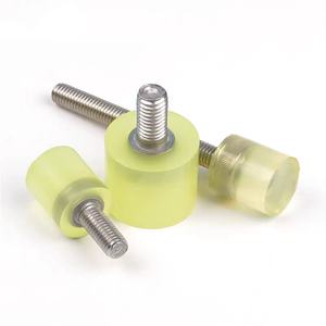 Servicio personalizado de fabricación de moldes para tornillos recubiertos de PU de acero inoxidable 304 Pernos de amortiguación antivibración Tamaño de la cabeza de goma Color - Product Image 4