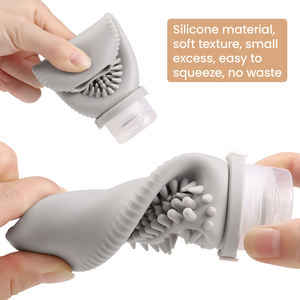 ขวดซิลิโคนกันรั่วขนาดใหญ่ 100 มล. สำหรับเดินทาง บรรจุซ้ำได้ พกพาสะดวก เหมาะสำหรับการเดินทางเพื่อธุรกิจ - Product Image 5