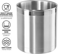 Porte-couverts de cuisine multi-usages en acier inoxydable pour la table Organisateur de couverts Porte-ustensiles Porte-vaisselle en métal Caddy