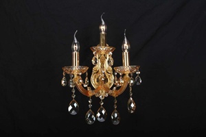European Style Luxury Gold <strong>Candle</strong> Shape Crystal Glass Iron Led <strong>Wall</strong> <strong>Light</strong> with Dimmable Feature - Product Image 4