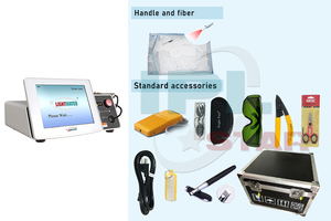 อุปกรณ์เลเซอร์ไดโอด4-in-1 47W สำหรับ980nm และ1470สำหรับการกำจัดรอยเลือดสีแดง/กายภาพบำบัด/พลอยเทีย<span class=keywords><strong>ม</strong></span>/ไลโปไลซิส - Product Image 4