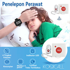 Sistema Inalámbrico <span class=keywords><strong>de</strong></span> Llamada <span class=keywords><strong>para</strong></span> Enfermeras <span class=keywords><strong>de</strong></span> Hospital con Relojes Localizadores <span class=keywords><strong>de</strong></span> Emergencia SOS, 2 Relojes y 12 Botones <span class=keywords><strong>para</strong></span> Uso Clínico - Product Image 5
