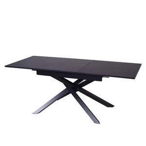 Cina mobili moderni per la casa di lusso in <span class=keywords><strong>legno</strong></span> bordo in melamina Op gambe in <span class=keywords><strong>metallo</strong></span> <span class=keywords><strong>tavolo</strong></span> da pranzo <span class=keywords><strong>allungabile</strong></span> rettangolare - Product Image 4