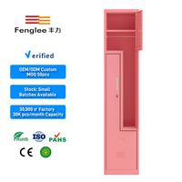 Casier en acier en forme de L, armoire de rangement en métal en forme de Z, casiers à 2 compartiments, serrure à clé, écologique, imperméable, pour salle de sport, école, bureau